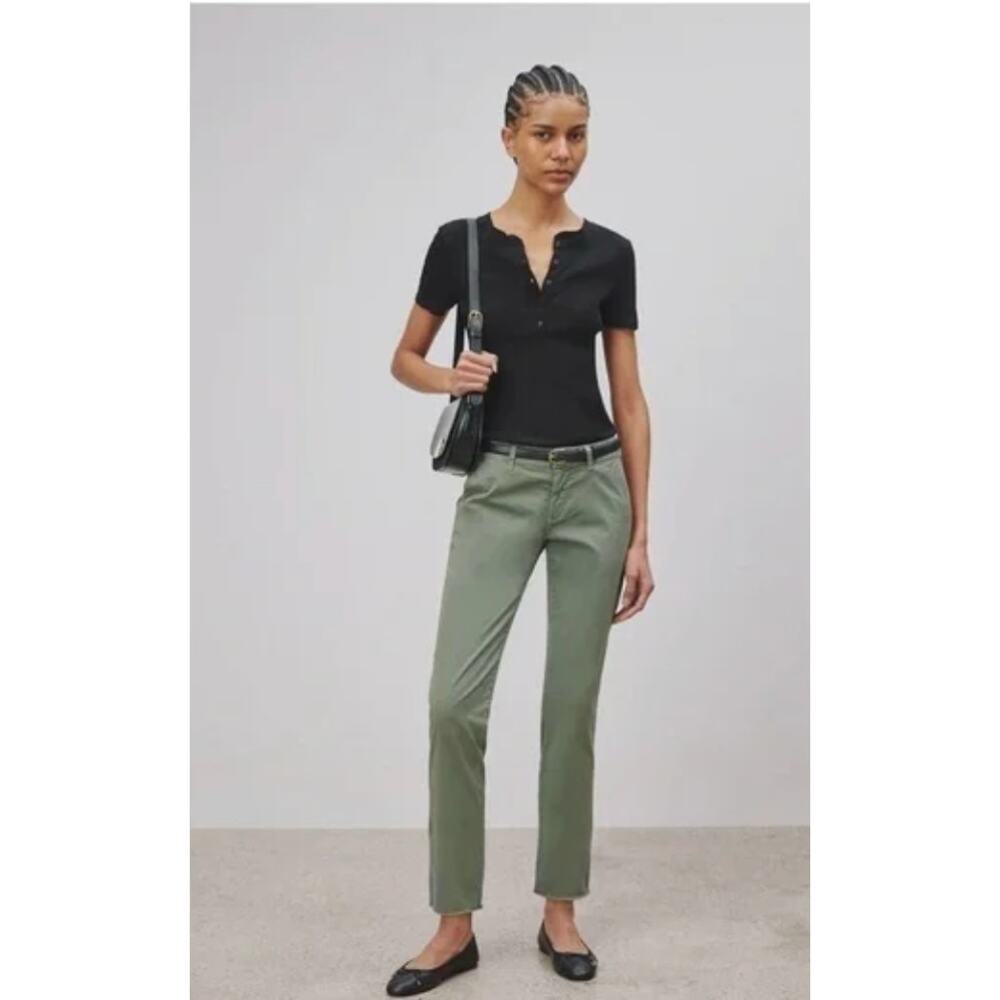 Nili Lotan Green East Hampton Pants